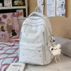 Mochila Escolar de Aspecto Elegante, Casual para Estudiante de Secundaria, Mochila de Gran Capacidad para Mujer, Estilo Universitario, Moderna y Versátil, Mochila para Estudiante Universitario