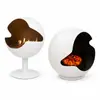 Lareira a fogo real estilo francês para decoração de vilas, hotéis e pousadas, fogão a lenha a álcool em formato de planeta de piso, fornecimento direto do fabricante