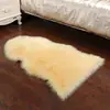 Tapete Peludo Quarto Sala Irregular Feminino Lavável à Máquina Lã Sintética Cabeceira da Cama Cobertor Nórdico Tapete de Chão