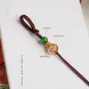 Nuevo llavero tejido a mano estilo chino estilo Xizang, artículo decorativo, cadena para teléfono, accesorio colgante para bolso semiacabado