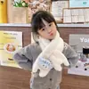 Cachecol Infantil Outono/Inverno 2026 para Meninas, Pelúcia de Alta Qualidade Branco Fofo Fashionável Quente Cachecol Pai-Filho para Meninos, Versátil