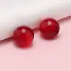 Botões de pérola coloridos tingidos sob medida para cheongsam, Hanfu, botões decorativos de resina, camisa, traje Tang, botões de imitação de jade costurados à mão