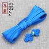Botón de hebilla para cheongsam, estilo chino, hecho a mano, con cuentas de jade, hebilla de tres ruedas, accesorios de decoración de ropa étnica, accesorios para traje Tang