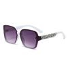 Nuevas gafas de sol con montura grande, caja lisa, tendencia de moda, gafas de sol anti-ultravioleta para el hogar, gafas personalizadas coreanas