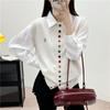 Chaleco Cárdigan Elegante Bordado de Colores para Mujer, Nuevo de Primavera y Otoño, Chaleco de Punto sin Mangas Suelto Casual para Superponer para Mujer