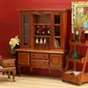 Casa de Bonecas 1:12 Mini Móveis de Casa de Bonecas Modelo Artesanato em Miniatura de Madeira Armário Retrô Europeu