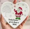 Decoración Navideña de Acrílico para Coche Colgante de Producto Nuevo Transfronterizo Colgante de Amor Papá Noel