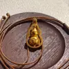 Plata Esterlina S925 Nuevo Estilo Chino Hexagrama Mantra Calabaza Giratoria Colgante Cuerda Tejida Cadena para Suéter Joyería