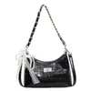 Bolso de mano con cadena de patrón de rombos para mujer, nuevo bolso cruzado de moda temporada otoño 2026, bolso de hombro, bolso de axila, bolso tipo dumpling