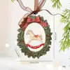 Nova Decoração de Natal Estéreo Retrô Pingente de Resina Decoração de Natal Presente para Árvore de Natal Sino Pingente de Cavalo de Troia