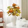 Popular Novo Buquê de Flores Artificiais em Cores de Outono Guirlanda de Folha de Bordo e Abóbora de Ação de Graças Decoração de Casa Halloween Pacote de Outono
