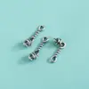 Prata Esterlina S925 Acessórios Vintage Padrão Torcido de Corda de Cânhamo Corrente Estendida Pingente Conector de Corda DIY Feito à Mão Pulseira Joias