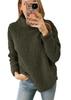 Otoño/Invierno 2025 Ropa Femenina Europea y Americana de Amazon Transfronteriza Nueva Sudadera de Cuello Alto Peluda de Color Sólido Top de Felpa para Mujer