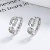 Pendientes de Cadena Geométricos Personalizados de Venta Caliente Transfronteriza, Diseño de Nicho Femenino, Pendientes Simples y Versátiles al por Mayor