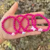 Pulseiras Infantis Fofas, Contas Coloridas de Acrílico, Contas de Pérola Plástica para Meninas, Pequenos Presentes no Atacado