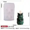 Molde de Silicone para Vela Aromática de Coruja DIY Molde Criativo de Jenga de Coruja Ornamento Artesanal