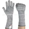 Guantes anti-corte nivel 5 de longitud de muñeca estándar europeo, mangas anti-corte de HPPE, protección para brazos, guantes anti-corte para arañazos de vidrio