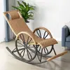 Cadeira de balanço, cadeira de vime, poltrona reclinável para cochilo de adulto, cadeira preguiçosa para varanda da sala, cadeira de lazer, cadeira de balanço de lazer para idosos, cadeira de balanço de vime
