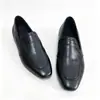 Sapato Feminino de Couro Macio com Solado Confortável, Bico Quadrado e Salto Baixo - Venda Quente 2026 Outono Novo Versátil para o Trabalho Slip-on Loafers