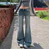 Jeans de Mujer Otoño 2026 Estilo Nuevo Pierna Recta Ajustada Micro Acampanados, Tiro Bajo, Caída Suelta, No Ajustados a las Piernas, Visualmente Más Altos y Delgados, Dobladillo Acampanado