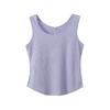 Colete Waffle Gola U Ombro Largo para Mulheres, Novo Estilo Primavera, Top Versátil Ajustado Plus Size Feminino 122070