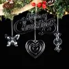 Decoraciones Navideñas de Cristal, Adornos Transparentes para Árbol de Navidad, Accesorios Festivos para Decoración del Hogar/Centro Comercial, Venta al por Mayor por Fabricante