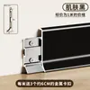 Rodapé em Liga de Alumínio Metal Floor Skirting Aço Inoxidável Tipo Encaixe Espessado Decoração de Casa Acabamento de Canto Mercadoria de Engenharia Spot