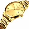 Comercio Exterior Amazon Más Vendido Oro Reloj para Hombre Reloj Personalizado Modelo para Hombre Al Por Mayor Ultra Delgado Impermeable Estudiante Varón Estilo Británico
