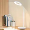 Luminária de Mesa Qixin LZ-201 Branco Millet Escritório Casa Uso Duplo Luminária de Mesa Proteção Ocular Luz Noturna Multiuso