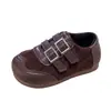 Sapatos casuais de couro da moda para meninas, sapatos quentes de algodão peludo para bebês, novidades de inverno 2026, para bebês e crianças pequenas, retrô, para caminhar