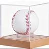 Caixa de acrílico transparente para bola de beisebol, à prova de umidade e poeira, caixa de coleção para bolas de tênis e golfe, caixa de exibição de beisebol