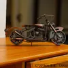 Molde de Metal Modelo de Arte de Hierro para Motocicleta Adornos Decoraciones para el Hogar Personalizados Dormitorio Oficina Escritorio Regalos Hecho de Hierro