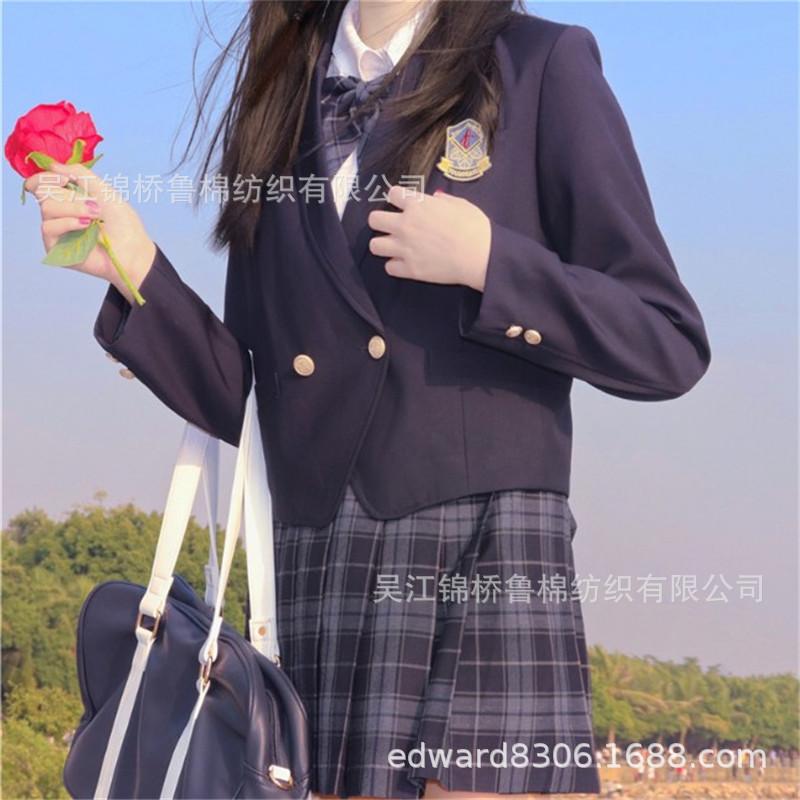 色织格子半身裙JK制服女裙子28.JPG