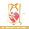 Bolsa tote transparente de pp red roja esmerilada bolsa de embalaje de regalo bolsa tote de plástico para dulces de boda logo personalizado impreso