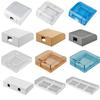 Caja universal tipo 86 impermeable Blanco Transparente con resorte baño inodoro interruptor enchufe caja a prueba de salpicaduras cubierta impermeable