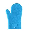 Luvas Antiescaldantes de Silicone com Padrão de Três Caracteres para Dois Dedos Fabricante Atacado Opcional Luvas Isolantes de Silicone Luvas de Silicone para Cozinha e Assar