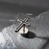 Pendientes de Acero Inoxidable con Forma de Cruz y Ángel para Hombre Lele Jewelry Moda Tendencia Europeos y Americanos Más Vendidos Estilo Punk Oscuro