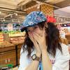 Tío TíoYao/chica de tienda de antigüedades ~ gorra de visera de pato estampada moderna retro vintage
