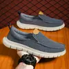 Zapatos casuales deportivos de lona ligeros y transpirables de un solo paso para hombre, desodorantes, zapatos para conducir papá, zapatos de tela, talla grande para hombre 47