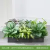 [Serie X60] Combinación de Paisajismo de Plantas Verdes Macetero para Flores Maceta Decoración Planta Artificial Decoración de Paisaje Interior y Exterior