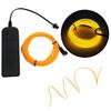 1 m caixa de bateria terno Super brilho el iluminação noite luz de rua 2.3mm flexível elétrico multi-cor luminoso