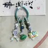 Colgante Original de Bolso de Cerámica Hecho a Mano de Yuan Xiaohong, Adorno de Borla Tejida con Cuerda de Jingdezhen, Accesorio de Bolso Artístico de Nicho