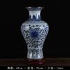Vaso de Cerâmica Jingdezhen Antigo Porcelana Azul e Branca Semi-Pintada à Mão Estante Antiga Sala de Estar Arranjo de Flores Enfeites Acessórios Domésticos