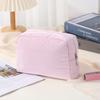Bolsa de Cosméticos Acolchada Transfronteriza de Amazon Bolsa de Almacenamiento Portátil de Nylon con Bordado Bolsa Multifuncional con Cremallera Bolsa de Lavado Otoño e Invierno