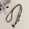 Teléfono Móvil Cuerda Larga de Dos Colores Anti-Pérdida Colgante Fuerte Personalizado para Parte Trasera Lateral Colgante Diagonal Hebilla Doble Cuerda Larga Ajustable