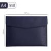 Bolsa de Documentos de Almacenamiento A4 de Cuero, Carpeta de Archivos, Bolsa Portátil para Recibos, Personalizable con Impresión de Logo