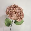 Simulación de una sola piruleta de hortensia estilo pastoral floral de hortensia para el hogar suave salón de bodas simulación de bola de flores redonda