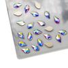 Bordado 5*10 Folha de Bordo manicure diamante plano comércio internacional um diamante não cair fundo broca de unha diamante de formato especial joia de manicure