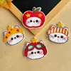 Parches lindos de gatito bordados del fabricante en stock, insignias bordadas por computadora, parches decorativos para ropa y sombreros de niños