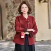 Elegante y sofisticado abrigo de otoño para mamás, nueva colección otoño/invierno 2026, abrigo de lana de doble cara, top de lana de alta gama para mujeres de mediana edad